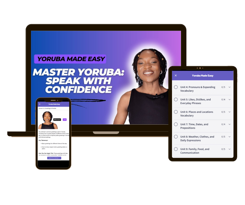 Home yoruba made easy mockup